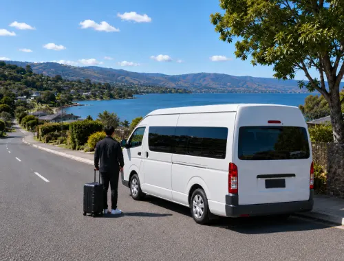 Private taxi transfer between Taupō and Acacia Bay