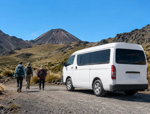Private transfer from Taupō to the Tongariro Alpine Crossing area