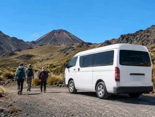 Private transfer from Taupō to the Tongariro Alpine Crossing area
